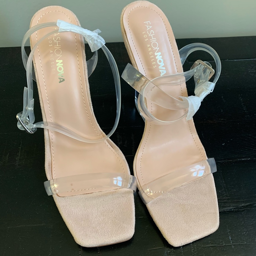 Fashion Nova clear heel